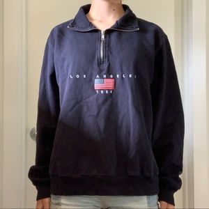 Los Angeles Half Zip Sweatshirt